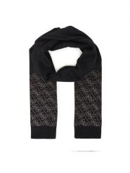 Guess Szalik W5BZ21 Z2NQ2 Czarny. Czarne szaliki damskie Guess, z aplikacjami, z wiskozy. Za 294.99 zł.