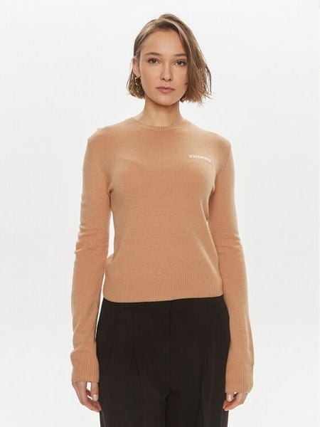 2NDDAY Sweter Lance 2000340408 Beżowy Regular Fit. Brązowe swetry klasyczne damskie 2NDDAY, l, z syntetyku, bez kołnierzyka. Za 289.99 zł.