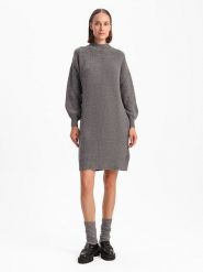 BGN Sukienka dzianinowa w kolorze szarym rozmiar: 36. Szare sukienki damskie BGN, bez wzorów, z dzianiny, bez ramiączek. Za 113.90 zł.