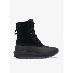 Buty zimowe damskie Columbia Moritza Shield Omni-Heat. Czarne obuwie trekkingowe damskie Columbia, bez zapięcia. Za 419.99 zł.