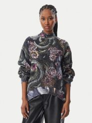 Just Cavalli Bluza 81PAIE23 CF102 Szary Regular Fit. Szare bluzy damskie Just Cavalli, xs, bez wzorów, z bawełny, bez kaptura. Za 899.99 zł.