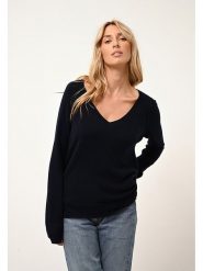 Just Cashmere Kaszmirowy sweter "Phoebe" w kolorze granatowym rozmiar: M. Niebieskie swetry klasyczne damskie Just Cashmere, m, z kaszmiru, bez kołnierzyka. Za 286.16 zł.