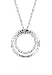 Elli Damski pierścionek Geo Basic Bi-Colour z pozłacanego srebra próby 925 Sterling Silver Naszyjniki 1 ct. Szare naszyjniki damskie Elli, pozłacane. Za 249.89 zł.