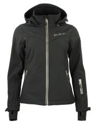 Peak Mountain Kurtka softshellowa "Amaleo" w kolorze czarnym rozmiar: S. Czarne kurtki sportowe damskie Peak Mountain, m, bez wzorów, bez kaptura. Za 231.68 zł.