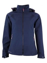 Peak Mountain Kurtka softshellowa "Acelsior" w kolorze granatowym rozmiar: M. Niebieskie kurtki sportowe damskie Peak Mountain, m, bez wzorów, bez kaptura. Za 217.99 zł.