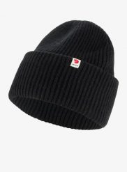 Czapka zimowa Fjallraven Heavy Beanie - black. Czarne czapki damskie Fjällräven, na zimę, bez wzorów, z materiału. Za 335.35 zł.