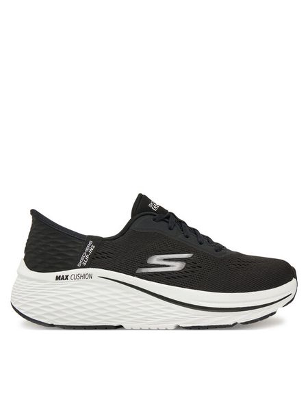Skechers Sneakersy 129606/BKW Czarny. Czarne obuwie sportowe damskie Skechers, z materiału, bez zapięcia. Za 399.99 zł.