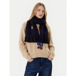 Szalik Polo Ralph Lauren. Niebieskie szaliki damskie Polo Ralph Lauren, bez wzorów. Za 569.99 zł.