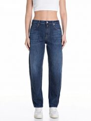 Replay Dżinsy - Tapered fit - w kolorze granatowym rozmiar: W31/L30. Niebieskie jeansy damskie Replay, z podwyższonym stanem. Za 333.81 zł.