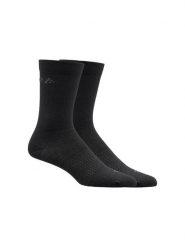 Craft Wool Liner Sock 2-pack cienkie ocieplane skarpety z wełny – Black. Czarne skarpetki damskie Craft, bez wzorów, z wełny. Za 151.00 zł.