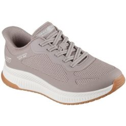 Buty sportowe damskie Skechers Bobs Squad 4 Stapl. Brązowe obuwie sportowe damskie Skechers, na fitness i siłownię. Za 590.00 zł.