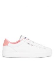 Tommy Jeans Sneakersy Tjw Cupsole Sneaker Ess EN0EN02508 Biały. Białe obuwie sportowe damskie Tommy Jeans, z jeansu, bez zapięcia. Za 209.99 zł.
