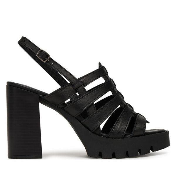 Sandały G-Star Raw. Czarne sandały damskie G-Star Raw, bez wzorów, bez obcasa, na słupku, bez zapięcia. Za 239.99 zł.