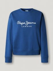 Pepe Jeans Bluza "Maty" w kolorze niebieskim rozmiar: L. Niebieskie bluzy damskie Pepe Jeans, l, bez wzorów, z jeansu, bez kaptura. Za 152.99 zł.