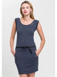 Ragwear Sukienka w kolorze granatowym rozmiar: XL. Niebieskie sukienki damskie Ragwear, bez wzorów, ze skóry, bez ramiączek. Za 114.44 zł.