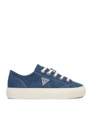 Guess Jeans Tenisówki CWBEO-GJ202505162 Niebieski. Niebieskie obuwie sportowe damskie Guess Jeans, z aplikacjami, z jeansu, bez zapięcia. Za 199.99 zł.