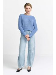 Rich & Royal Sweter w kolorze niebieskim rozmiar: M. Niebieskie swetry klasyczne damskie Rich & Royal, m, z bawełny, bez kołnierzyka. Za 300.08 zł.