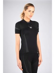 Iron-ic Koszulka funkcyjna "IRN 3.3 IMPETUS" w kolorze czarnym rozmiar: S/M. Czarne koszulki damskie Iron-ic, m, bez wzorów, bez kołnierzyka, bez ramiączek. Za 100.52 zł.
