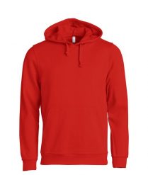 Clique Basic Hoody bluza z kapturem unisex – red. Czerwone bluzy damskie CLIQUE, xl, bez wzorów, z bawełny, z kapturem. Za 172.75 zł.