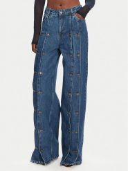 ROTATE Jeansy 1140731602 Granatowy Wide Leg. Niebieskie jeansy damskie ROTATE. Za 829.99 zł.