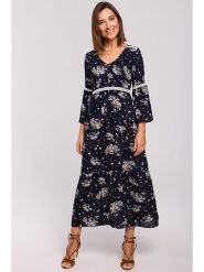 Stylove Sukienka w kolorze granatowym rozmiar: XL. Niebieskie sukienki damskie Stylove, bez wzorów, z koronki, bez ramiączek. Za 207.88 zł.