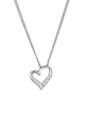 Elli DIAMONDS Damski wisiorek serce wieczność z diamentami (0.045 ct.) w srebrze 925 Sterling Silver Naszyjniki 1 ct. Szare naszyjniki damskie Elli DIAMONDS, z diamentem, srebrne. Za 583.99 zł.