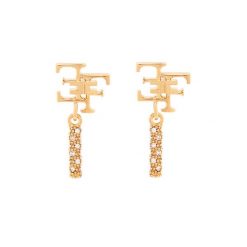 Kolczyki Elisabetta Franchi. Żółte kolczyki damskie Elisabetta Franchi, złote. Za 769.99 zł.