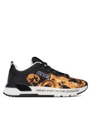 Versace Jeans Couture Sneakersy 80VA3SAA ZSE00 Czarny. Czarne obuwie sportowe damskie Versace Jeans Couture, z jeansu, bez zapięcia. Za 829.99 zł.