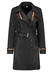 Geographical Norway Płaszcz przejściowy "Belindou" w kolorze czarnym rozmiar: XXL. Czarne płaszcze damskie Geographical Norway, xxl, bez wzorów, z tkaniny, bez kaptura. Za 288.52 zł.