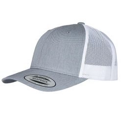 Dwukolorowa Czapka Trucker Retro. Białe czapki damskie FLEXFIT, bez wzorów. Za 58.99 zł.