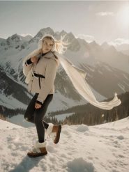 Kurtka puffer z kapturem - beżowy. Brązowe kurtki damskie Sinsay, l, bez wzorów, z kapturem. Za 119.99 zł.