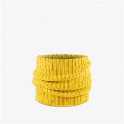 Komin na szyję - Bandana BUFF Knitted Neckwarmer Comfort Norval. Szare kominy damskie Buff, bez wzorów, z wełny. W wyprzedaży za 143.94 zł.