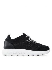 Geox Sneakersy D Spherica A D15NUA 0006K C9999 Czarny. Czarne obuwie sportowe damskie Geox, z materiału, bez zapięcia. Za 249.99 zł.