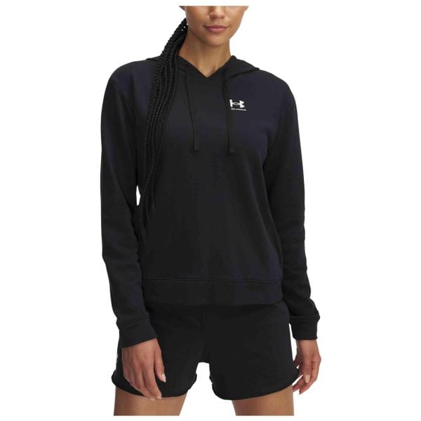 Bluza Damska Under Armour. Czarne bluzy damskie Under Armour, bez wzorów, bez kaptura. Za 136.99 zł.