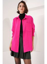 Bigdart Koszula w kolorze różowym rozmiar: 38. Różowe koszule damskie Bigdart, bez wzorów, bez kołnierzyka, bez ramiączek. Za 65.99 zł.