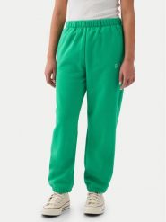 Gap Spodnie dresowe 870901-05 Zielony Relaxed Fit. Zielone spodnie dresowe dziewczęce GAP, bez wzorów, z bawełny. Za 119.99 zł.