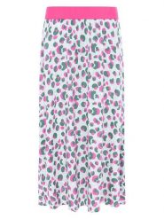 Zwillingsherz Spódnica "Colourful Leo" w kolorze białym rozmiar: L/XL. Białe spódnice damskie Zwillingsherz, na co dzień, l, bez wzorów, z wiskozy, maxi. Za 104.99 zł.