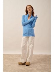 Just Cashmere Kaszmirowy kardigan "Ayr" w kolorze błękitnym rozmiar: XL. Niebieskie kardigany damskie Just Cashmere, xl, bez wzorów, z kaszmiru. Za 414.33 zł.