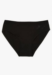 Czarne Bawełniane Majtki w Stylu Fig Talivira. Czarne figi Born2be, bez wzorów, z bawełny. Za 4.99 zł.