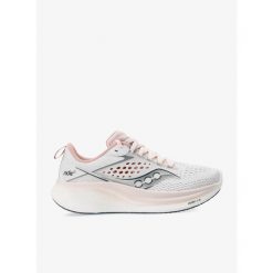 Buty do biegania damskie Saucony Ride 17. Brązowe obuwie sportowe damskie Saucony, bez zapięcia, do biegania. Za 489.99 zł.