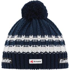 Czapka zimowa Eisbar Kova Pompon MÜ SKA. Niebieskie czapki damskie Eisbär, na zimę, bez wzorów. Za 175.99 zł.