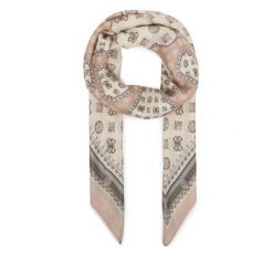 Chusta Guess. Brązowe chusty damskie Guess, z aplikacjami. Za 249.99 zł.