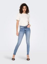 ONLY Dżinsy - Skinny fit - w kolorze błękitnym rozmiar: L/L32. Niebieskie jeansy damskie Only. Za 119.95 zł.
