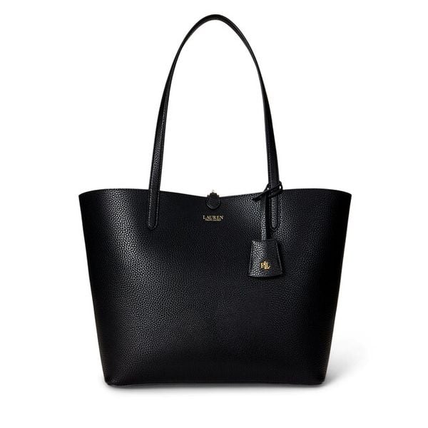 Torebka LAUREN RALPH LAUREN. Czarne shopper bag Lauren Ralph Lauren, bez dodatków. Za 969.99 zł.