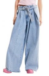 Desigual Marte damskie jeansy W32 niebieskie, szerokie. Niebieskie jeansy damskie Desigual. Za 355.99 zł.