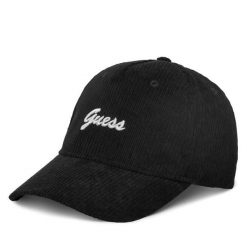 Czapka z daszkiem Guess. Czarne czapki z daszkiem damskie Guess, z aplikacjami. Za 129.99 zł.