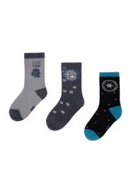Star Wars Skarpety długie CEO-ACCCS-AW26-227SW(3-PACK) Szary. Szare skarpetki chłopięce Star Wars, bez wzorów, z bawełny. Za 29.99 zł.