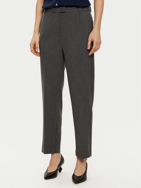 Tommy Hilfiger Chinosy WW0WW44090 Szary Regular Fit. Szare spodnie materiałowe damskie Tommy Hilfiger, bez wzorów, z syntetyku. Za 299.99 zł.