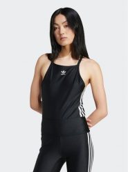 Adidas Body 3-Stripes IU2430 Czarny Slim Fit. Czarne body i gorsety Adidas, bez wzorów, z syntetyku. Za 139.99 zł.