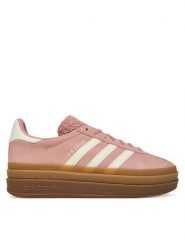 Adidas Sneakersy Gazelle Bold JS3903 Różowy. Czerwone obuwie sportowe damskie Adidas, ze skóry, bez zapięcia. Za 343.99 zł.